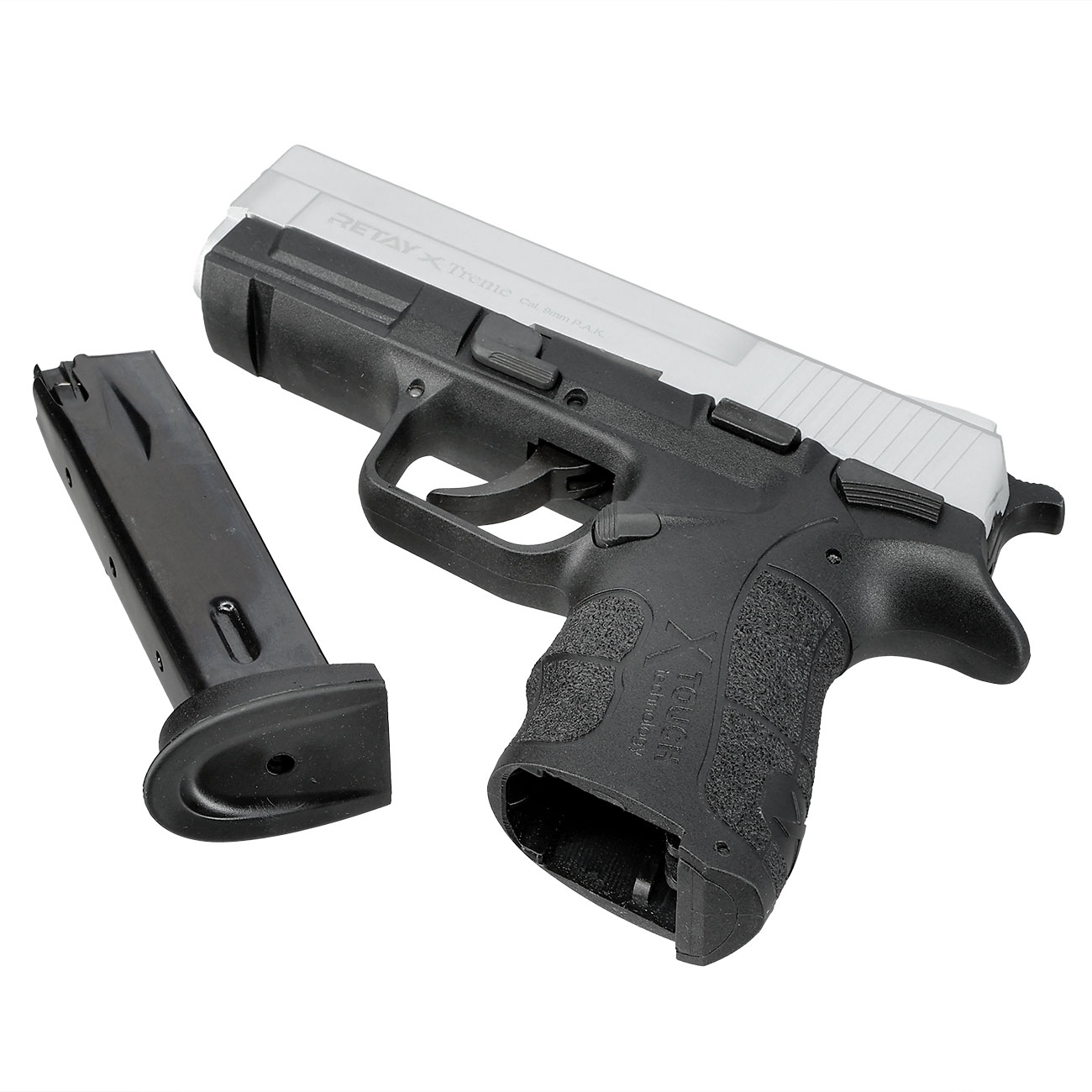 Retay X Treme Schreckschuss Pistole 9mm P.A.K. nickel Bild 6