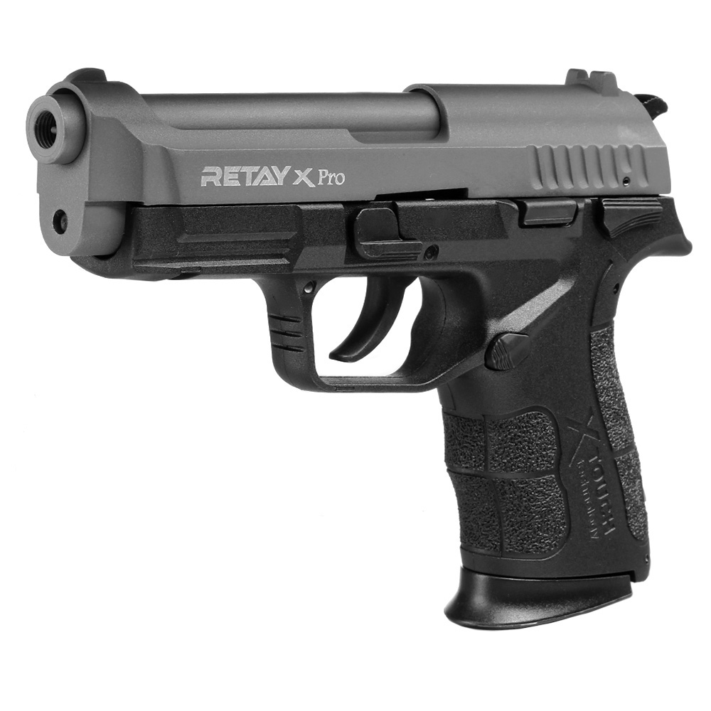 Retay X Pro Schreckschuss Pistole 9mm P.A.K. titan inkl. 2x 50 Platzpatronen Bild 1