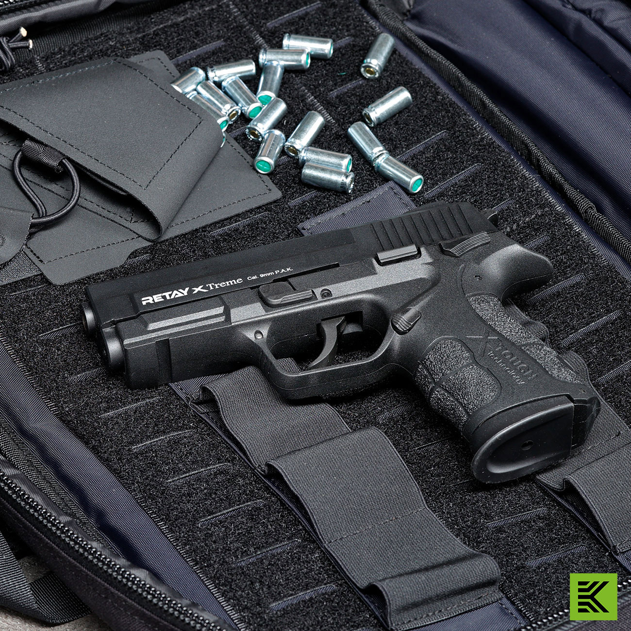 Retay X Treme Schreckschuss Pistole 9mm P.A.K. brniert inkl. 2x 50 Platzpatronen Bild 1
