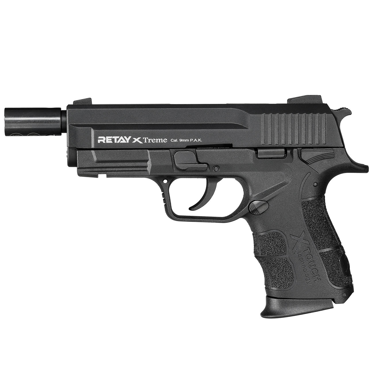 Retay X Treme Schreckschuss Pistole 9mm P.A.K. brniert inkl. 2x 50 Platzpatronen Bild 10