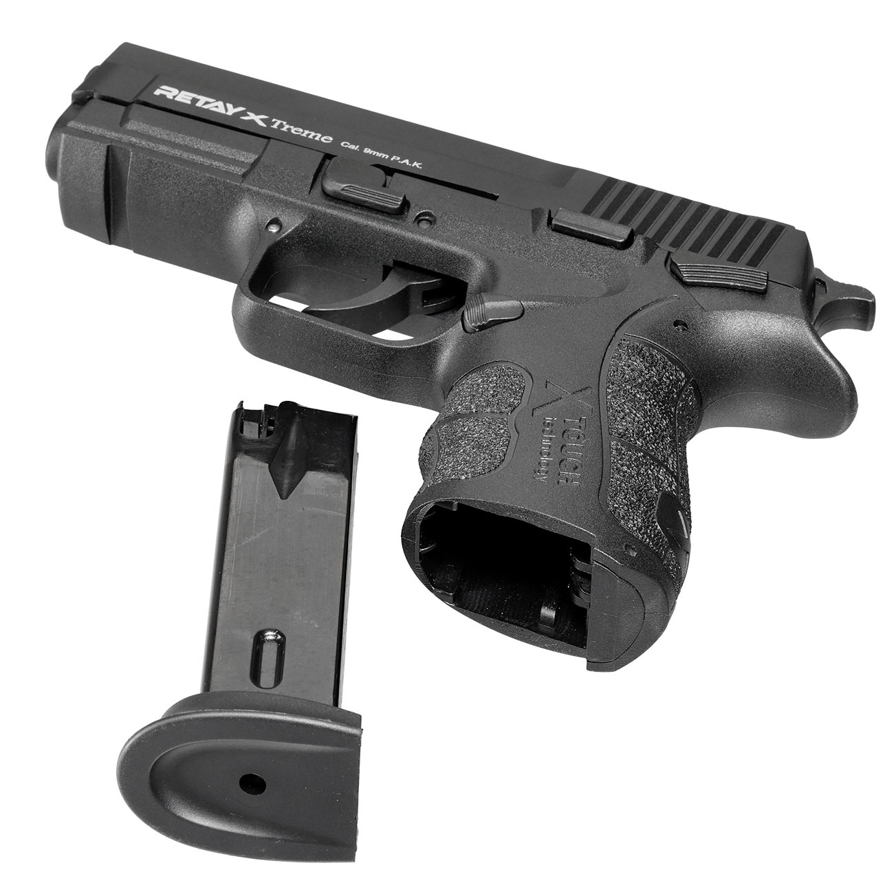 Retay X Treme Schreckschuss Pistole 9mm P.A.K. brniert inkl. 2x 50 Platzpatronen Bild 6