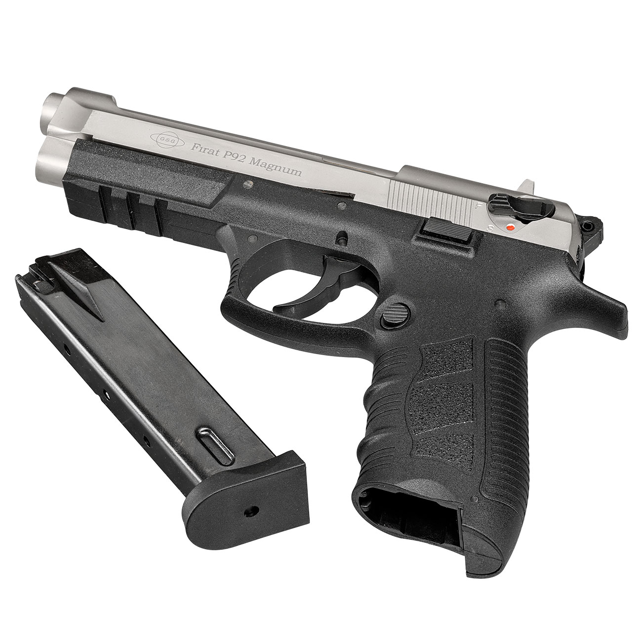 Ekol P92 Magnum Schreckschusspistole 9mm P.A.K. nickel Bild 6
