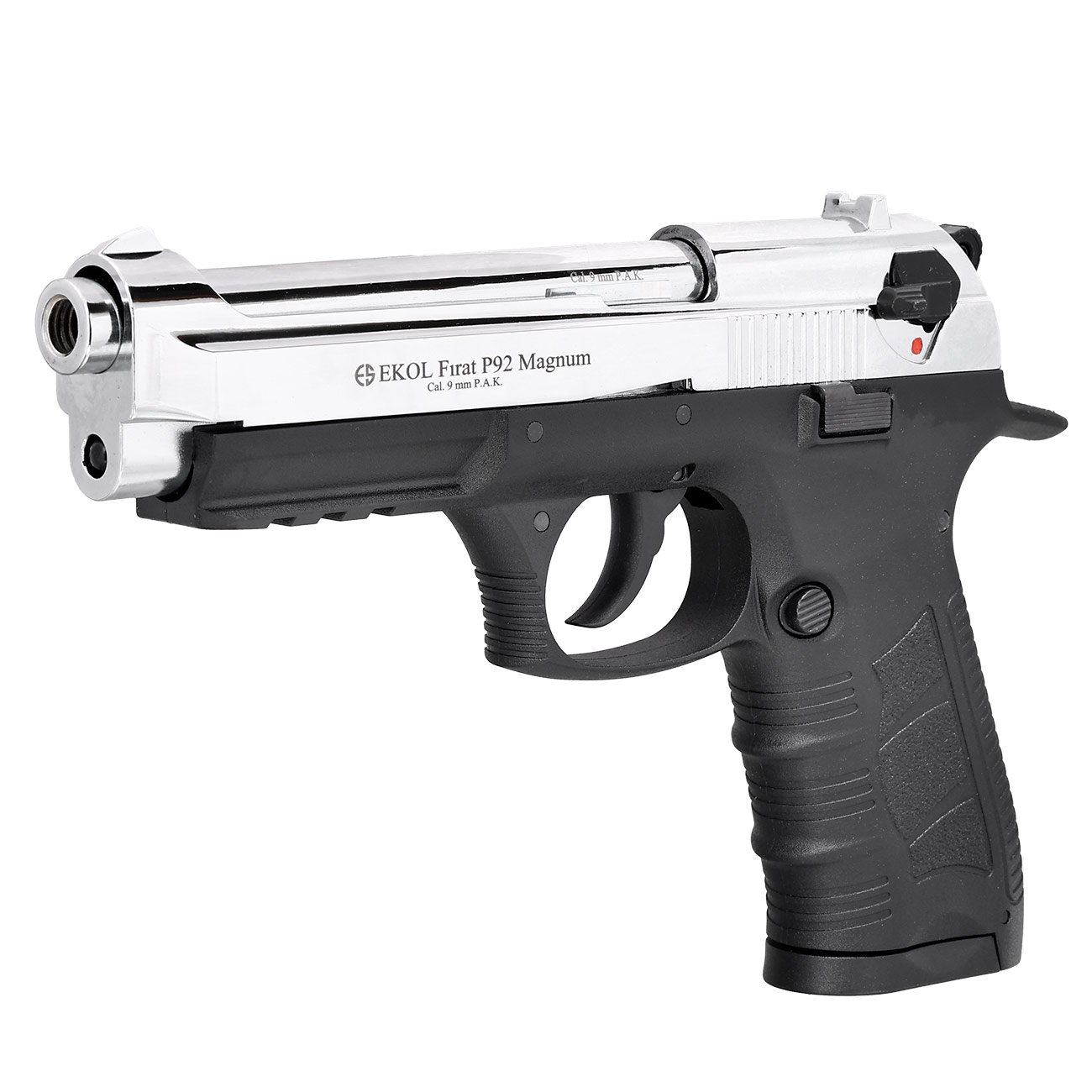 Ekol P92 Magnum Schreckschusspistole 9mm P.A.K. chrom Bild 2