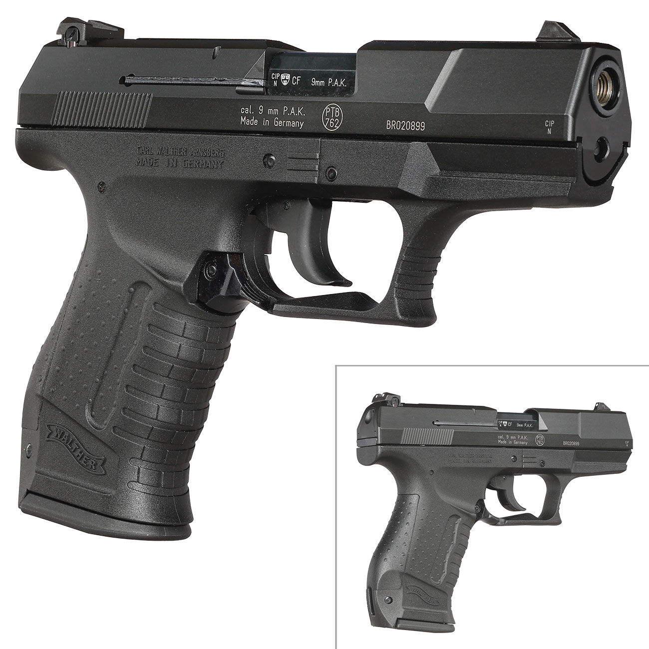 Walther P99 SV Schreckschuss Pistole 9 mm P.A.K. brniert mit Stahlverschluss Bild 9