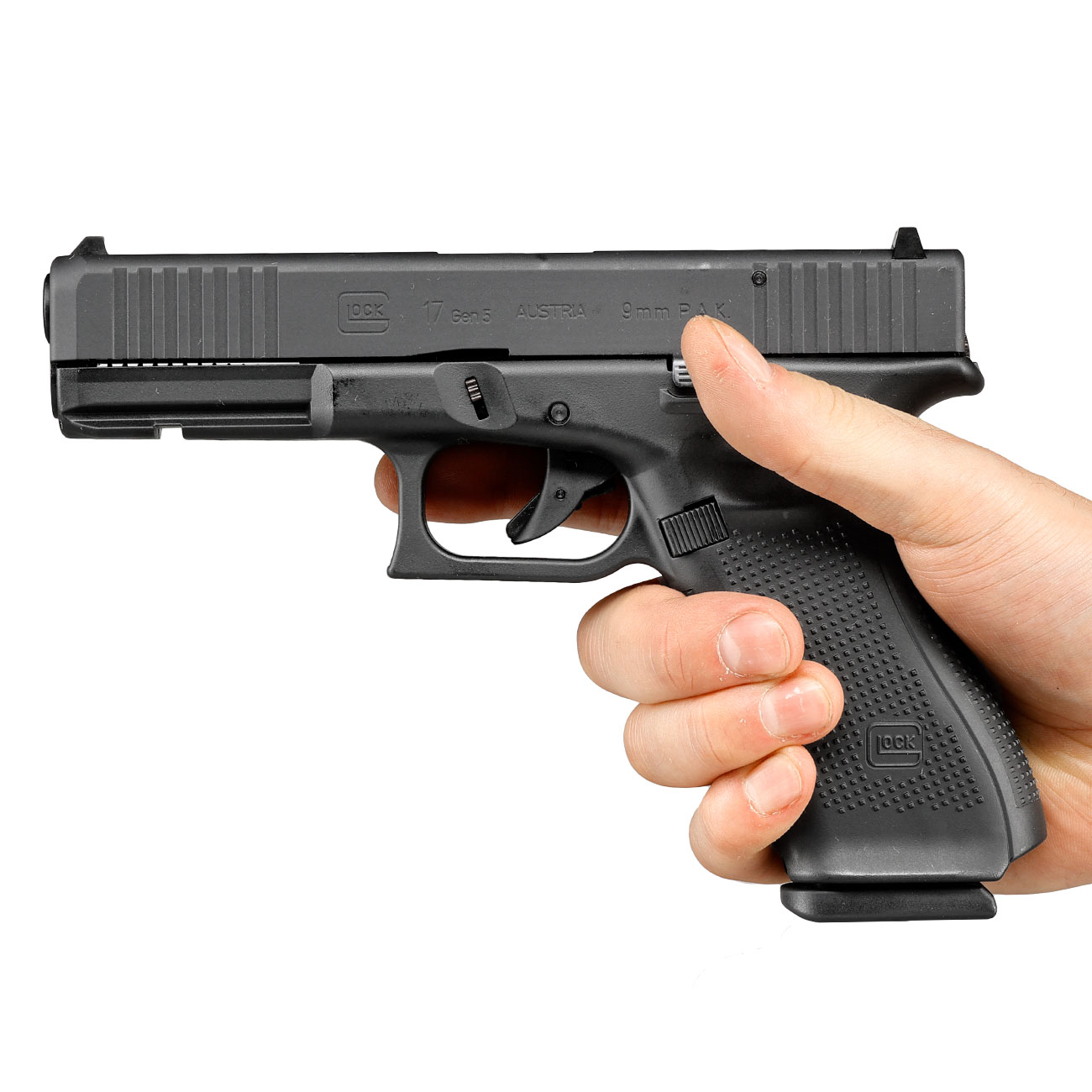 Glock 17 Gen5 Schreckschuss Pistole 9mm P.A.K. brniert inkl. Waffenkoffer Bild 5