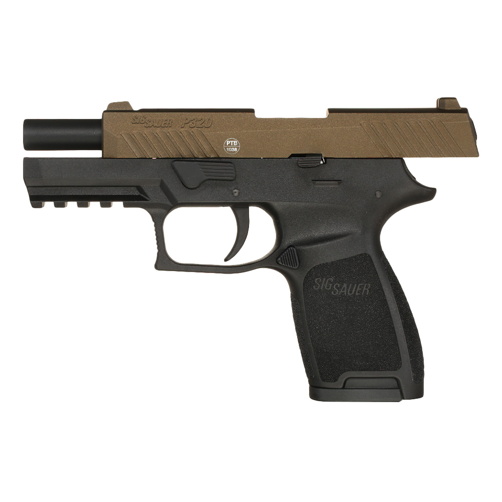 Sig Sauer P320 Schreckschuss Pistole 9mm P.A.K. inkl. Waffenkoffer midnight bronze Bild 1