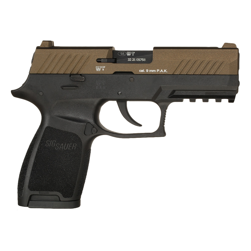 Sig Sauer P320 Schreckschuss Pistole 9mm P.A.K. inkl. Waffenkoffer midnight bronze Bild 1