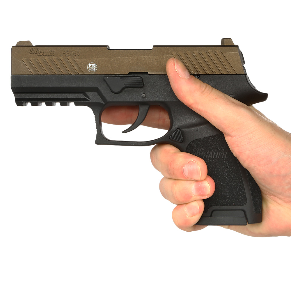 Sig Sauer P320 Schreckschuss Pistole 9mm P.A.K. inkl. Waffenkoffer midnight bronze Bild 1