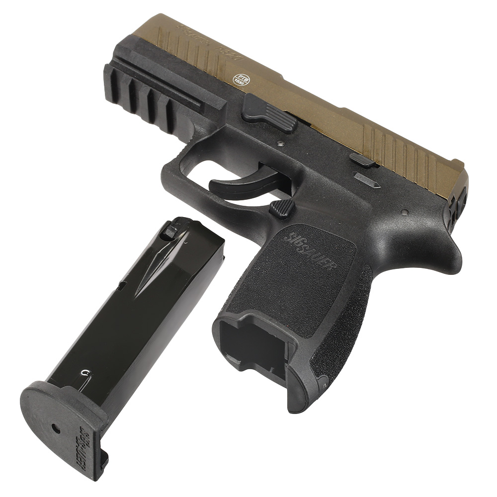 Sig Sauer P320 Schreckschuss Pistole 9mm P.A.K. inkl. Waffenkoffer midnight bronze Bild 1