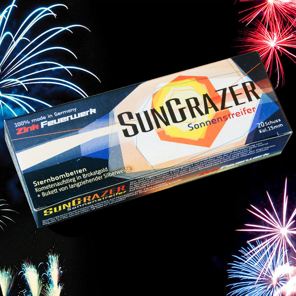 Zink Feuerwerk SunGrazer 20 Schuss Signaleffekte fr Schreckschusswaffen