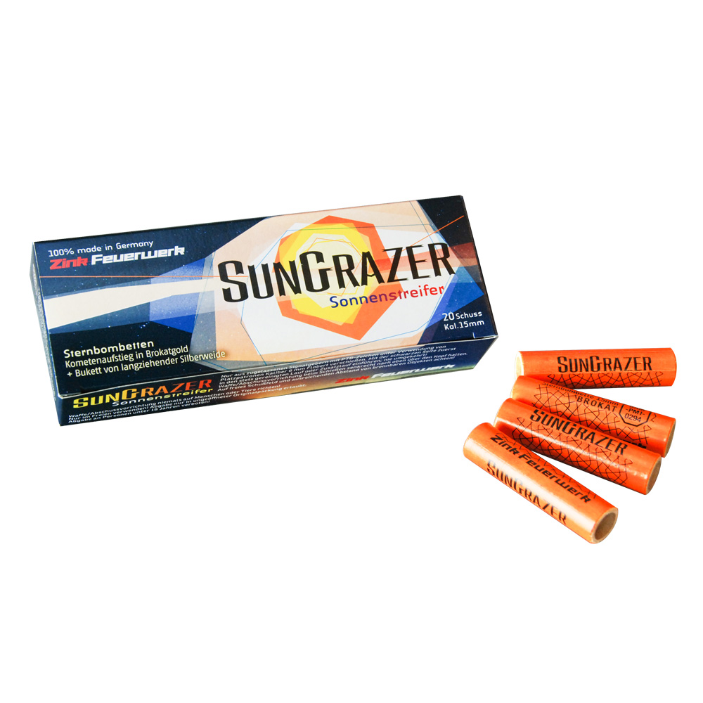 Zink Feuerwerk SunGrazer 20 Schuss Signaleffekte fr Schreckschusswaffen Bild 2