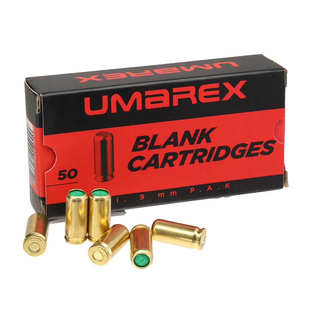 Umarex Knallpatronen Messinghlse 9mm P.A.K. 50 Stck Bild 2