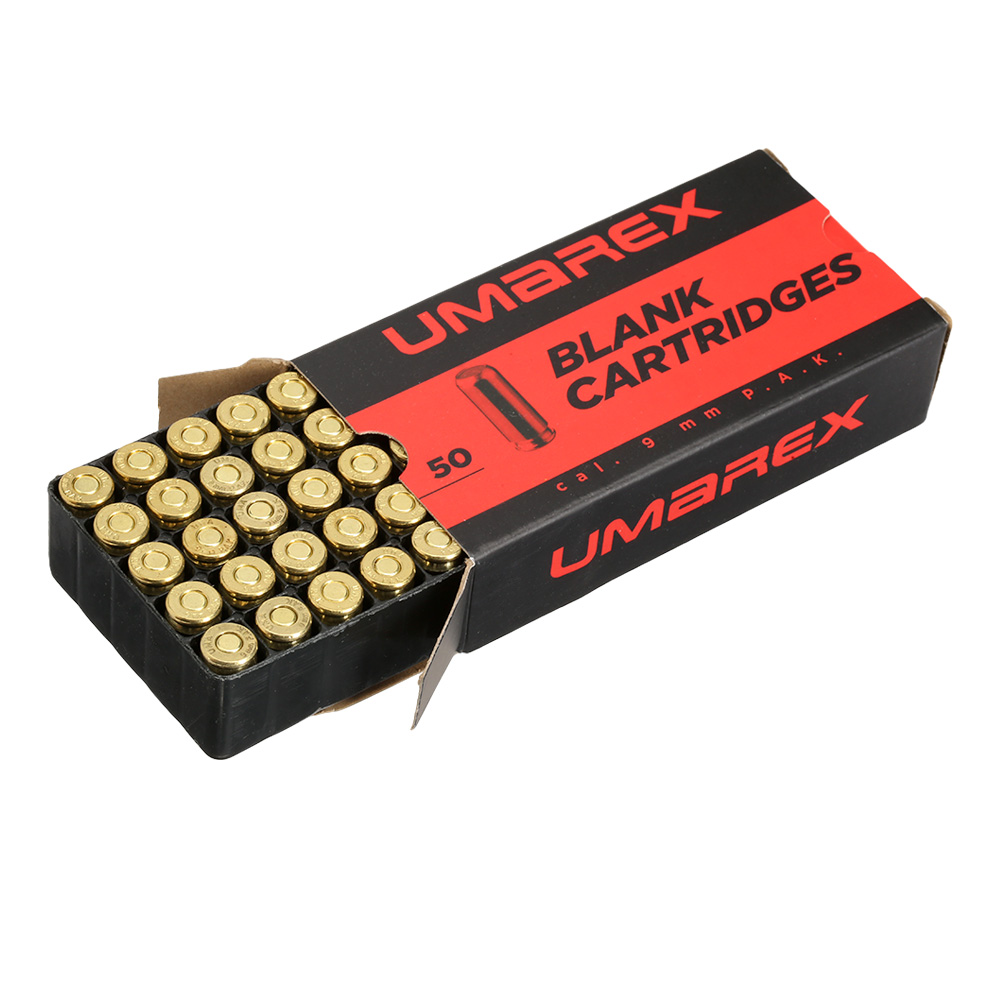 Umarex Knallpatronen Messinghlse 9mm P.A.K. 50 Stck Bild 1