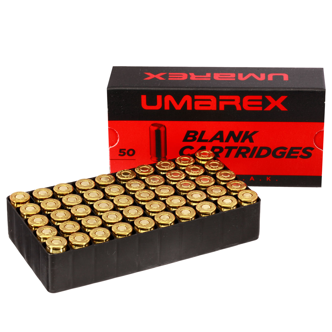 Umarex Knallpatronen Messinghlse 9mm P.A.K. 50 Stck Bild 2