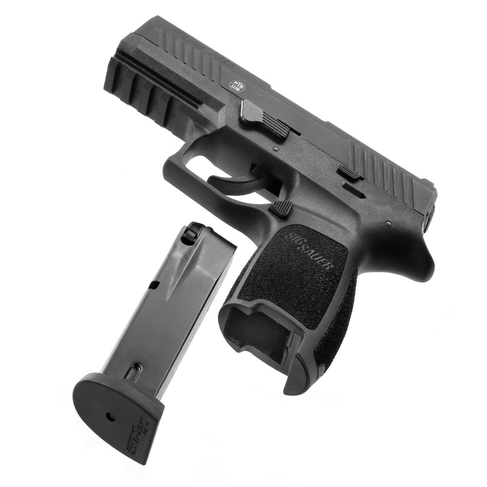 Sig Sauer P320 Schreckschuss Pistole 9mm P.A.K. schwarz inkl. 100 Schuss Platzpatronen Bild 5