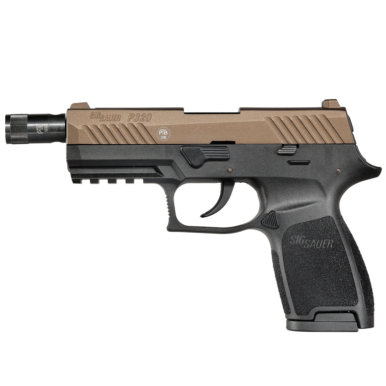 Sig Sauer P320 Schreckschuss Pistole 9mm P.A.K. midnight bronze inkl. 100 Schuss Platzpatronen Bild 10