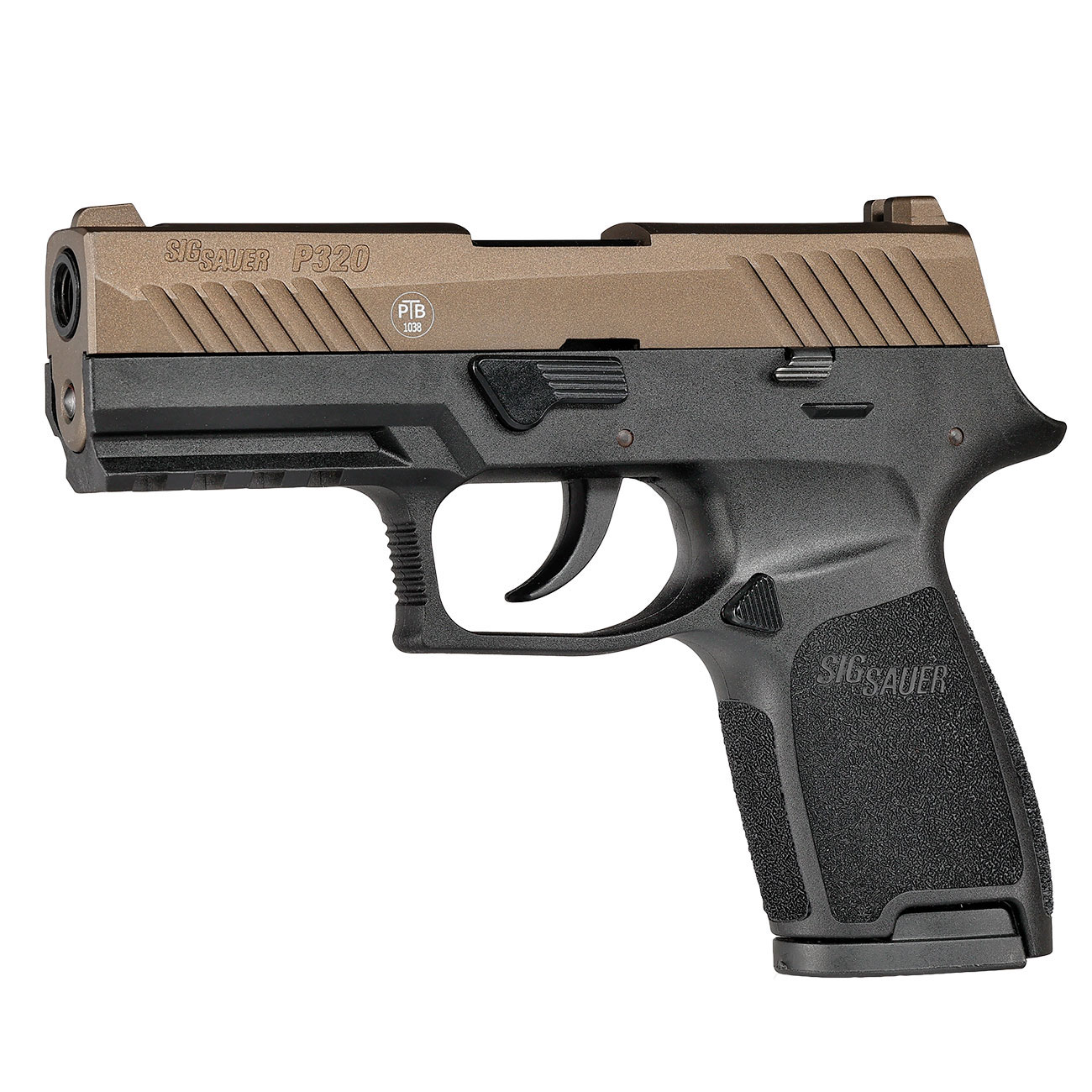 Sig Sauer P320 Schreckschuss Pistole 9mm P.A.K. midnight bronze inkl. 100 Schuss Platzpatronen Bild 2