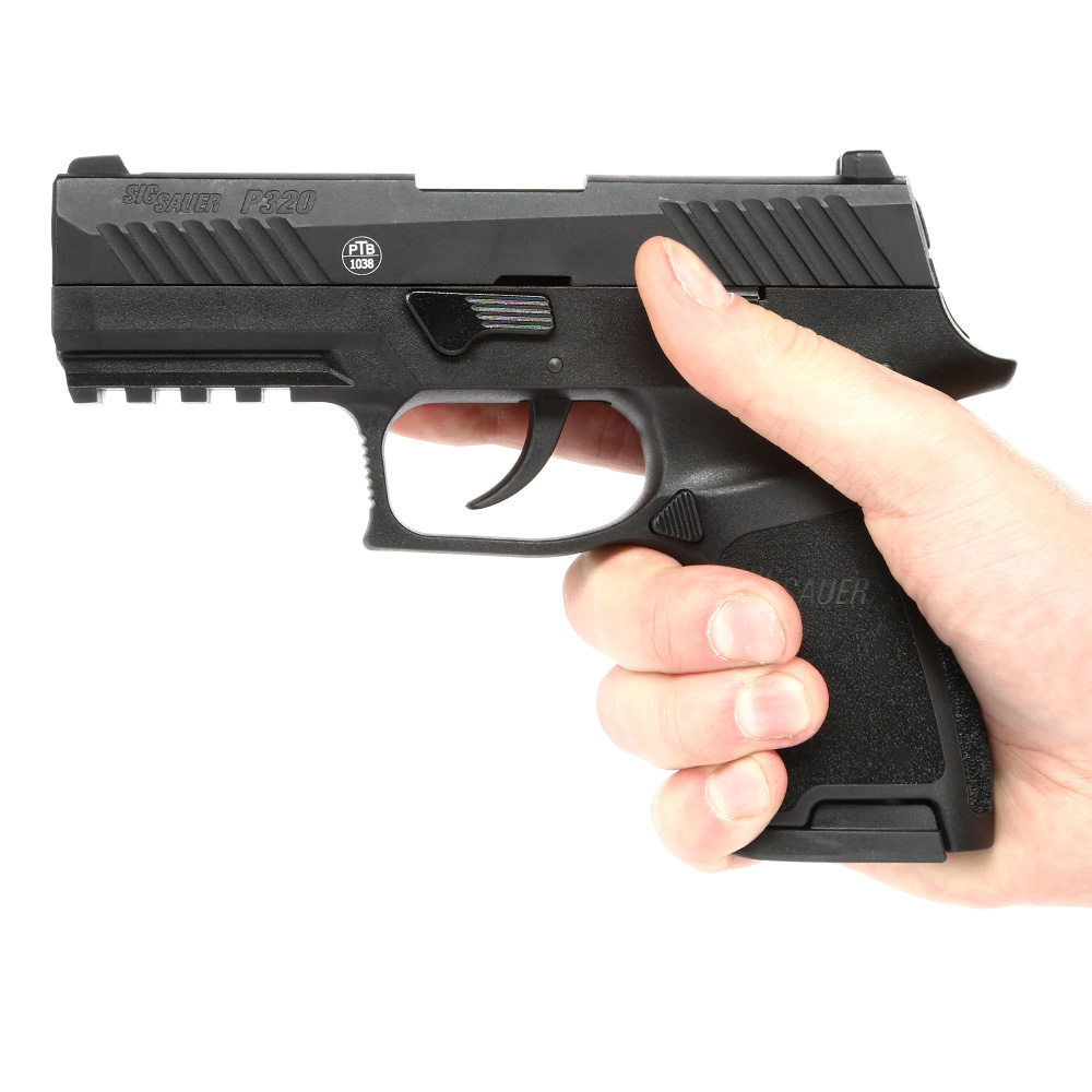 Sig Sauer P320 Schreckschuss Pistole 9mm P.A.K. schwarz inkl. Coptex Gürtelholster Bild 1
