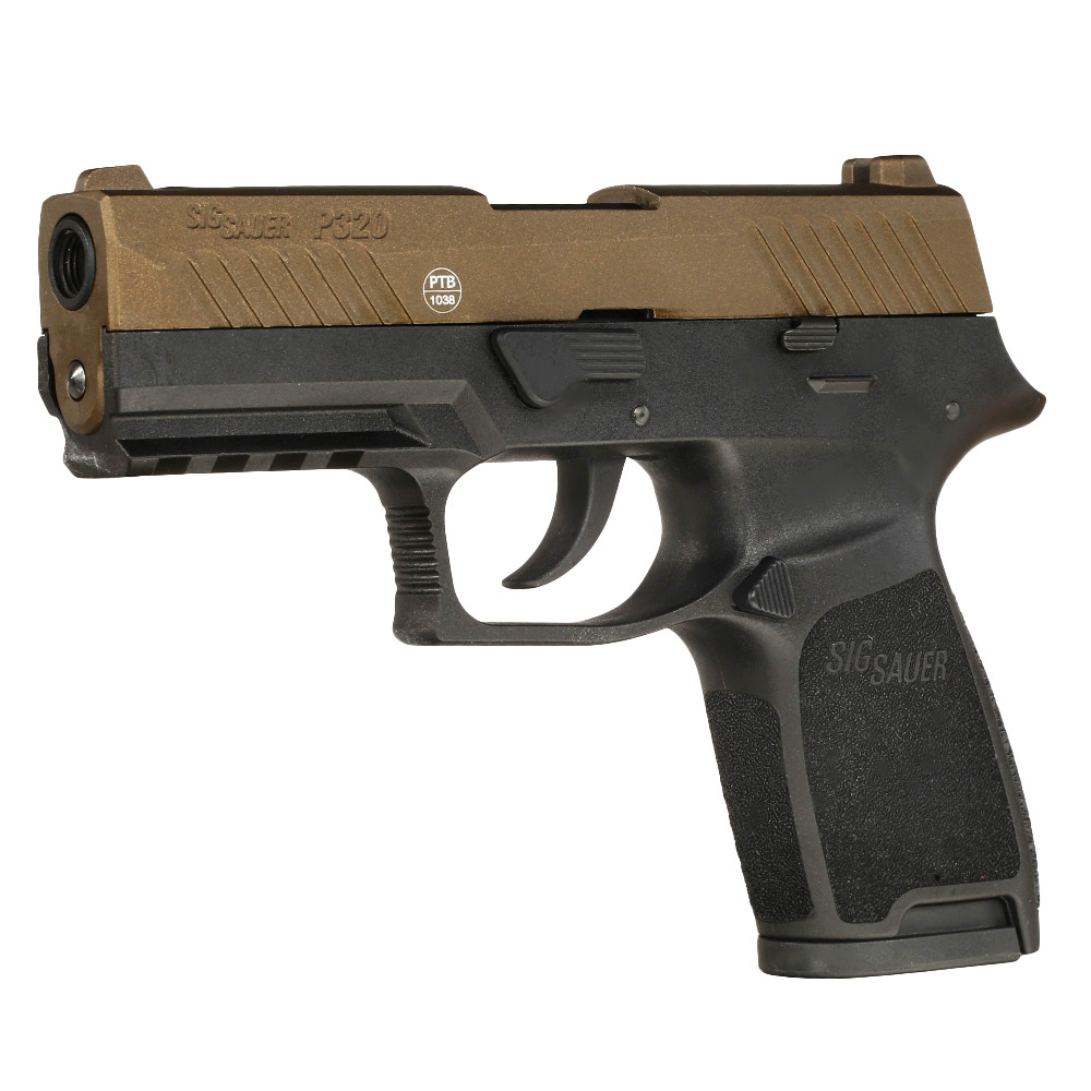 Sig Sauer P320 Schreckschuss Pistole 9mm P.A.K. midnight bronze inkl. Coptex Grtelholster Bild 1