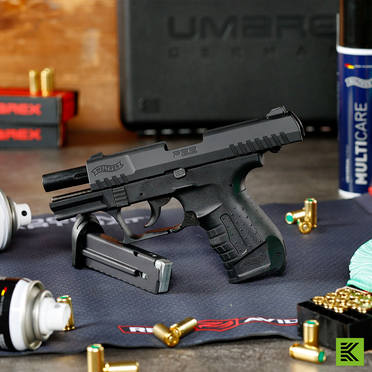 Walther P22 Ready Schreckschuss Pistole 9mm P.A.K. brniert Bild 1