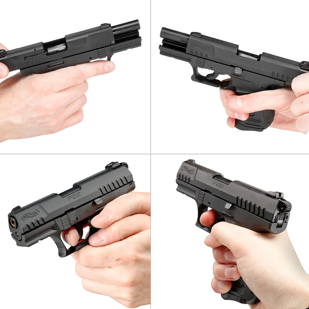 Walther P22 Ready Schreckschuss Pistole 9mm P.A.K. brniert Bild 1