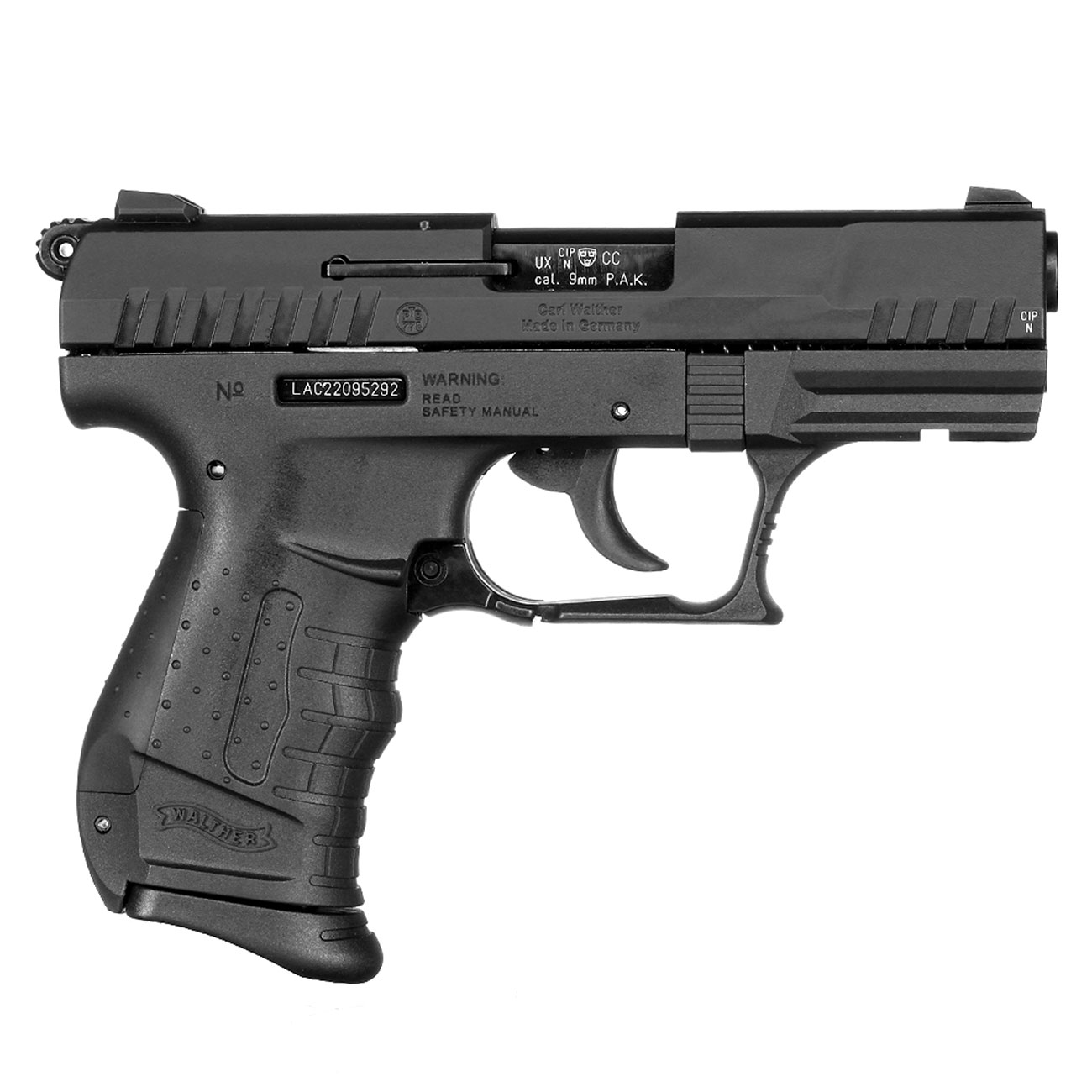 Walther P22 Ready Schreckschuss Pistole 9mm P.A.K. brniert Bild 1