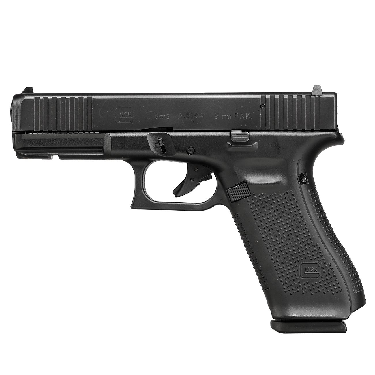 Glock 17 Gen5 SV Schreckschuss Pistole 9mm P.A.K. brniert streng limitiert inkl. Glock Koffer und Wechsel-Griffrcken