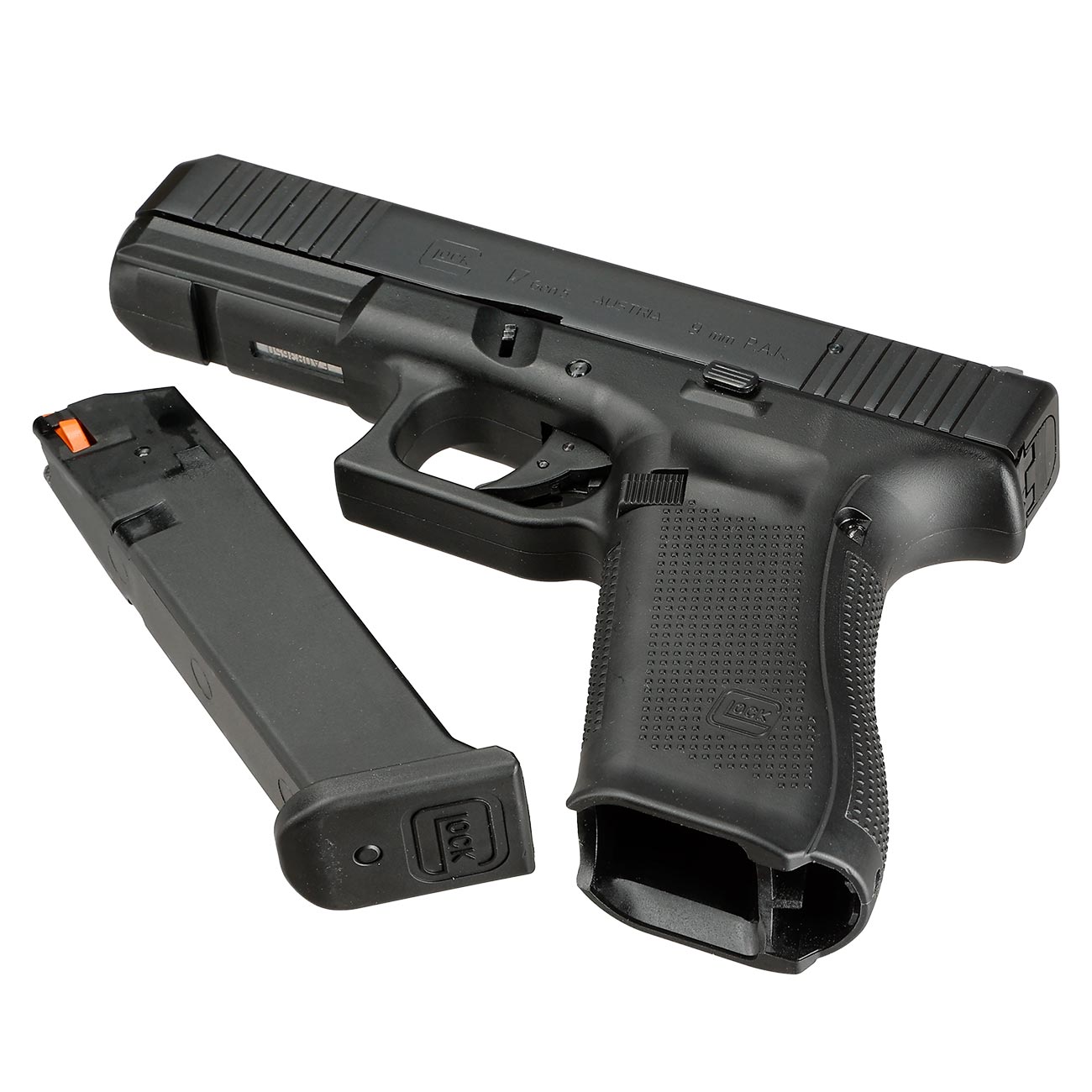 Glock 17 Gen5 SV Schreckschuss Pistole 9mm P.A.K. brniert streng limitiert inkl. Glock Koffer und Wechsel-Griffrcken Bild 6