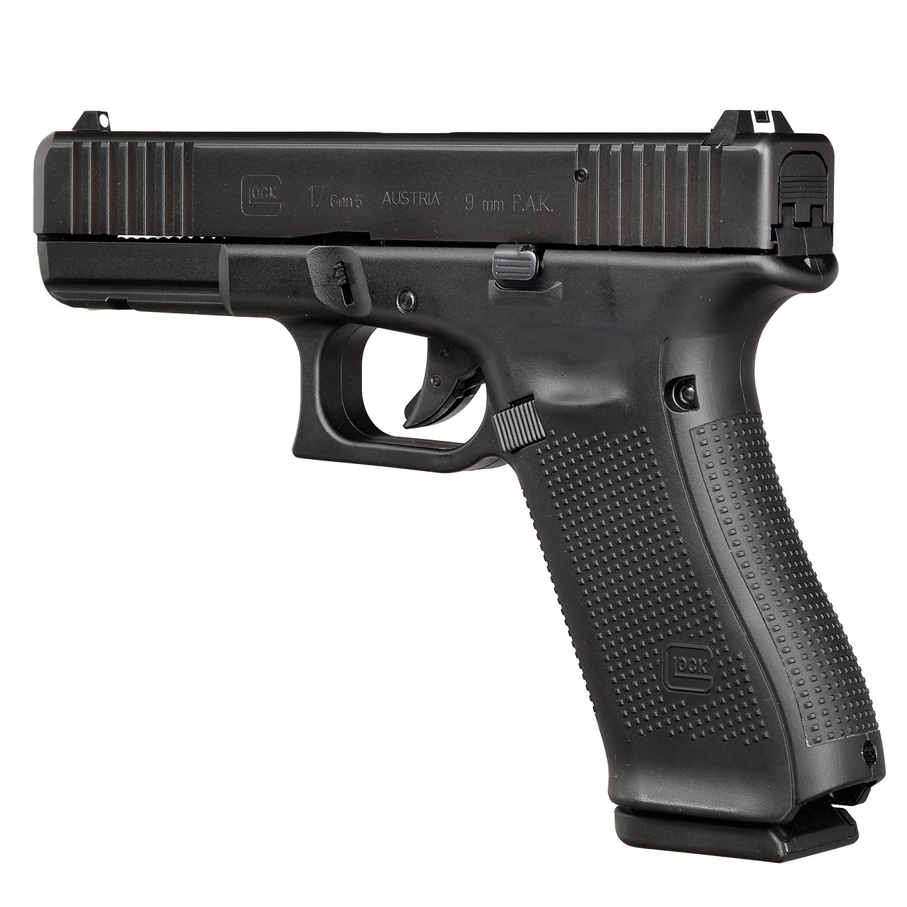 Glock 17 Gen5 SV Schreckschuss Pistole 9mm P.A.K. brniert streng limitiert inkl. Glock Koffer und Wechsel-Griffrcken Bild 7