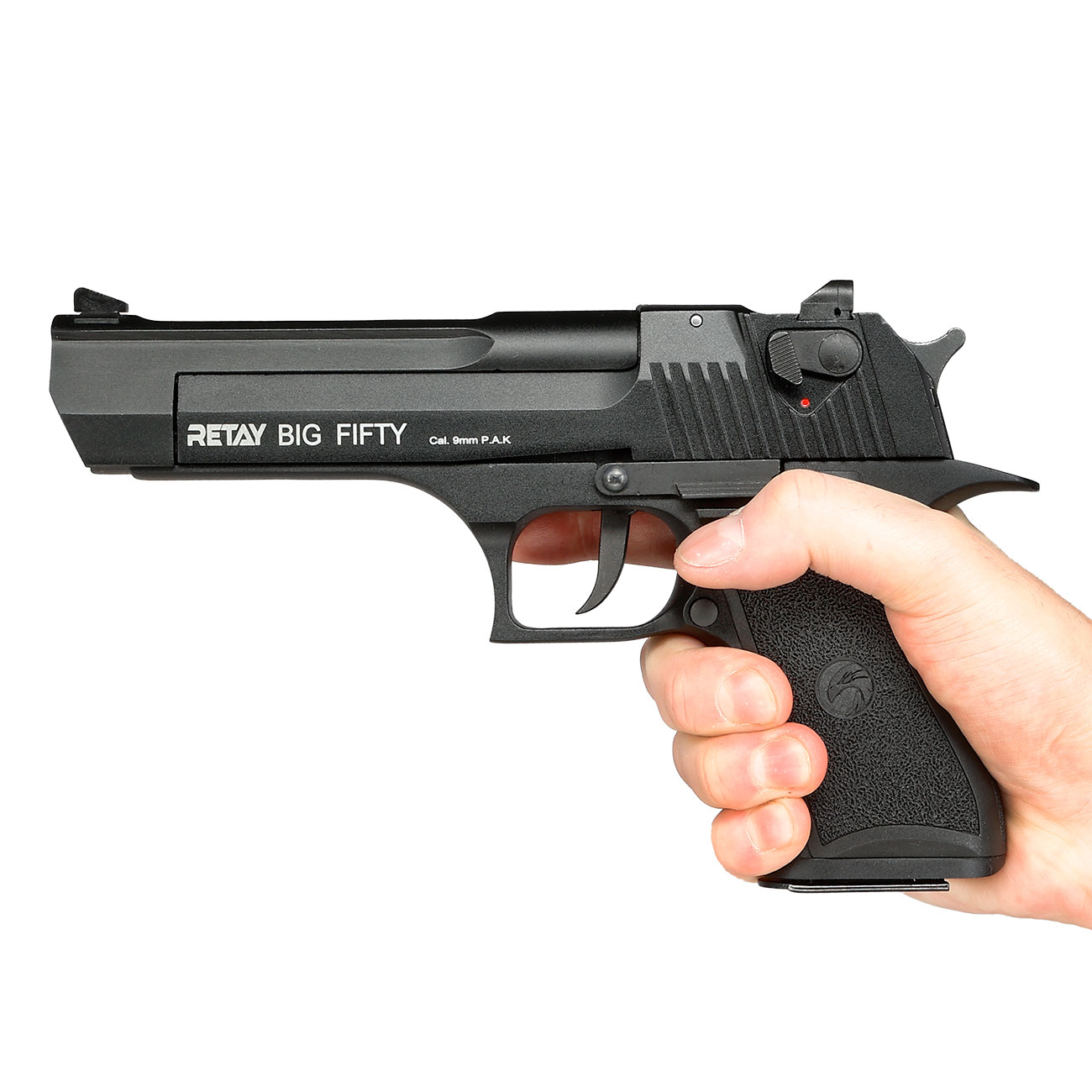 Retay Big Fifty Schreckschusspistole 9mm P.A.K. brniert Bild 5