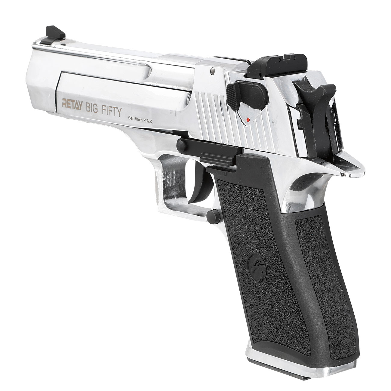 Retay Big Fifty Schreckschusspistole 9mm P.A.K. chrome-finish Bild 7