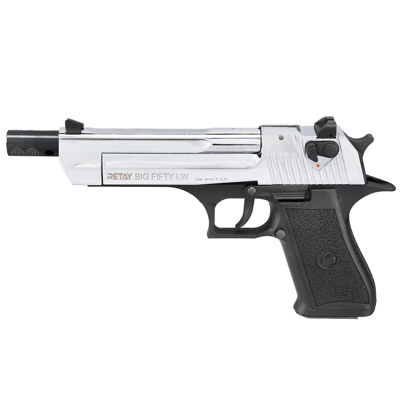 Retay Big Fifty LW Schreckschusspistole 9mm P.A.K. chrome-finish Bild 10