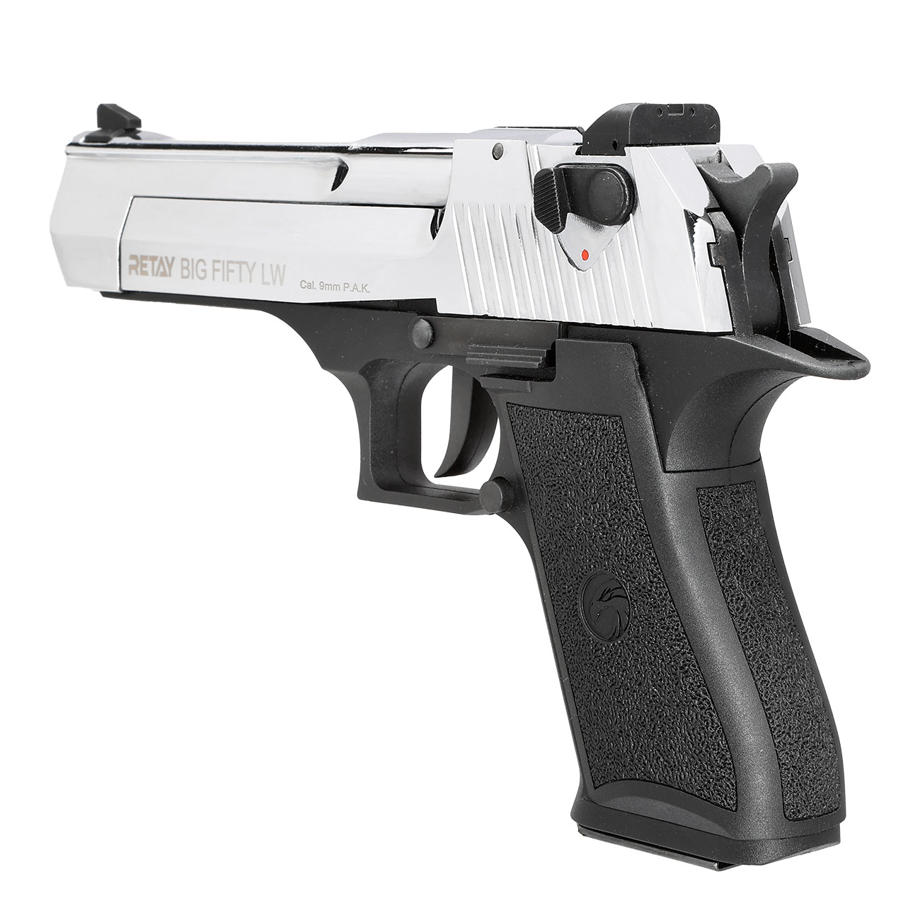 Retay Big Fifty LW Schreckschusspistole 9mm P.A.K. chrome-finish Bild 7