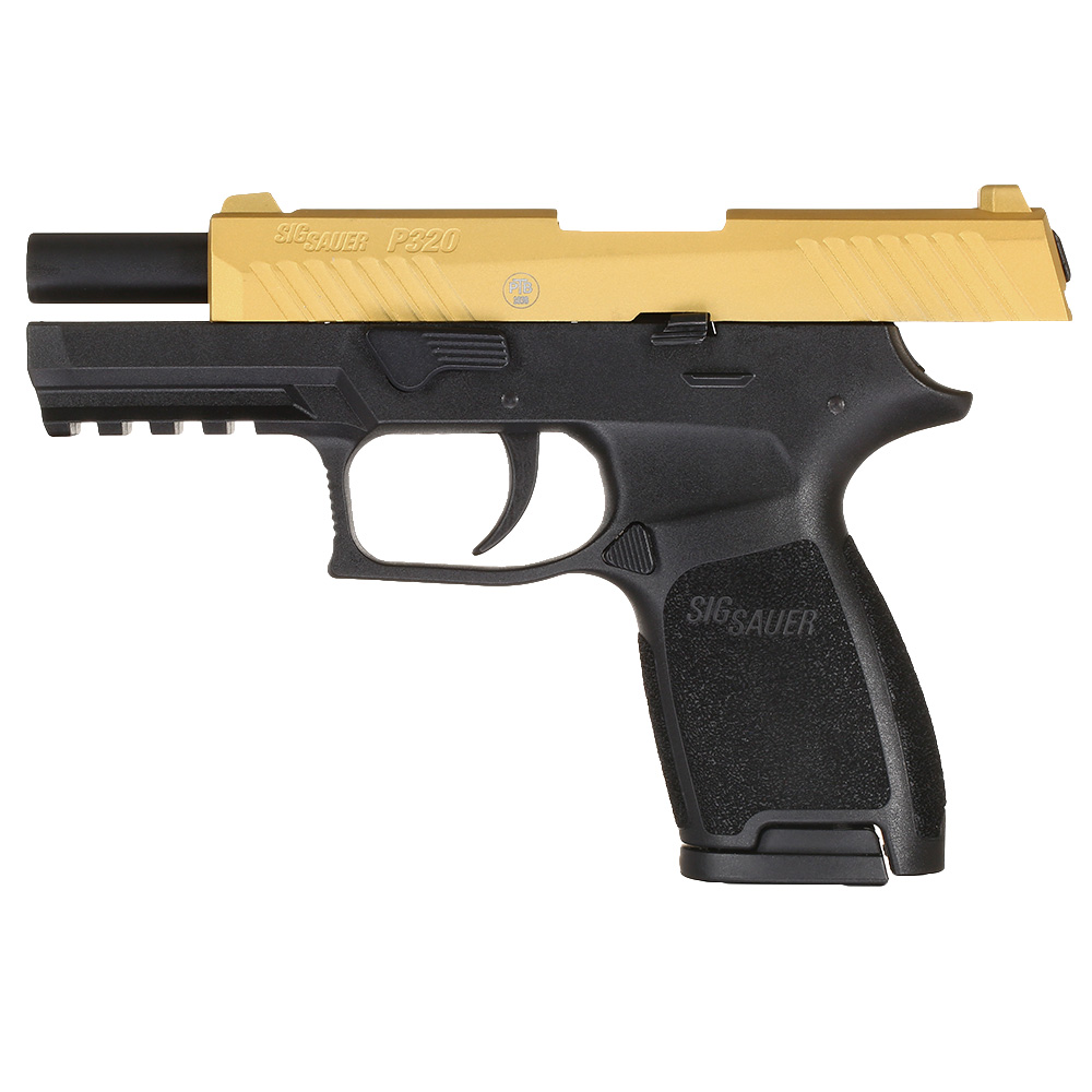 Sig Sauer P320 Schreckschuss Pistole 9mm P.A.K. gold inkl. Waffenkoffer Bild 10