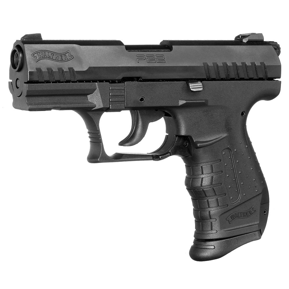 Walther P22 Ready Schreckschuss Pistole 9mm P.A.K. schwarz inkl. 2x 50 Platzpatronen Bild 1