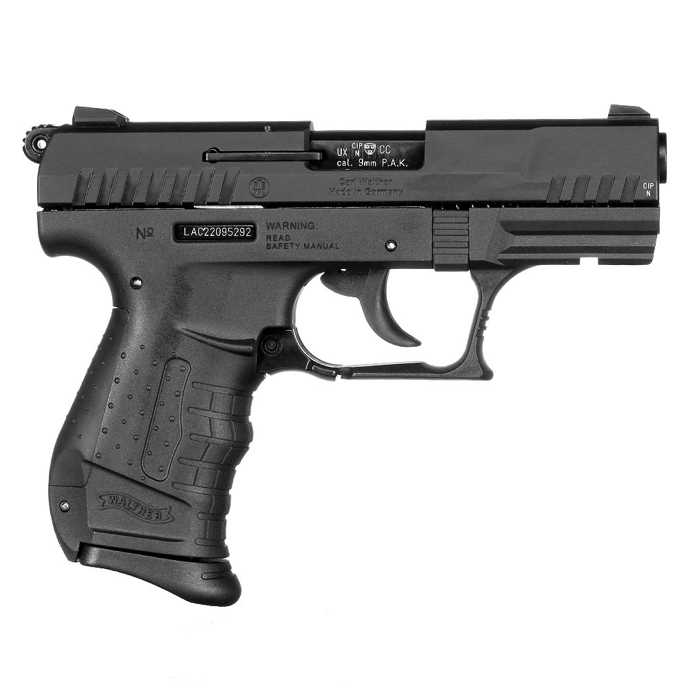 Walther P22 Ready Schreckschuss Pistole 9mm P.A.K. schwarz inkl. 2x 50 Platzpatronen Bild 2