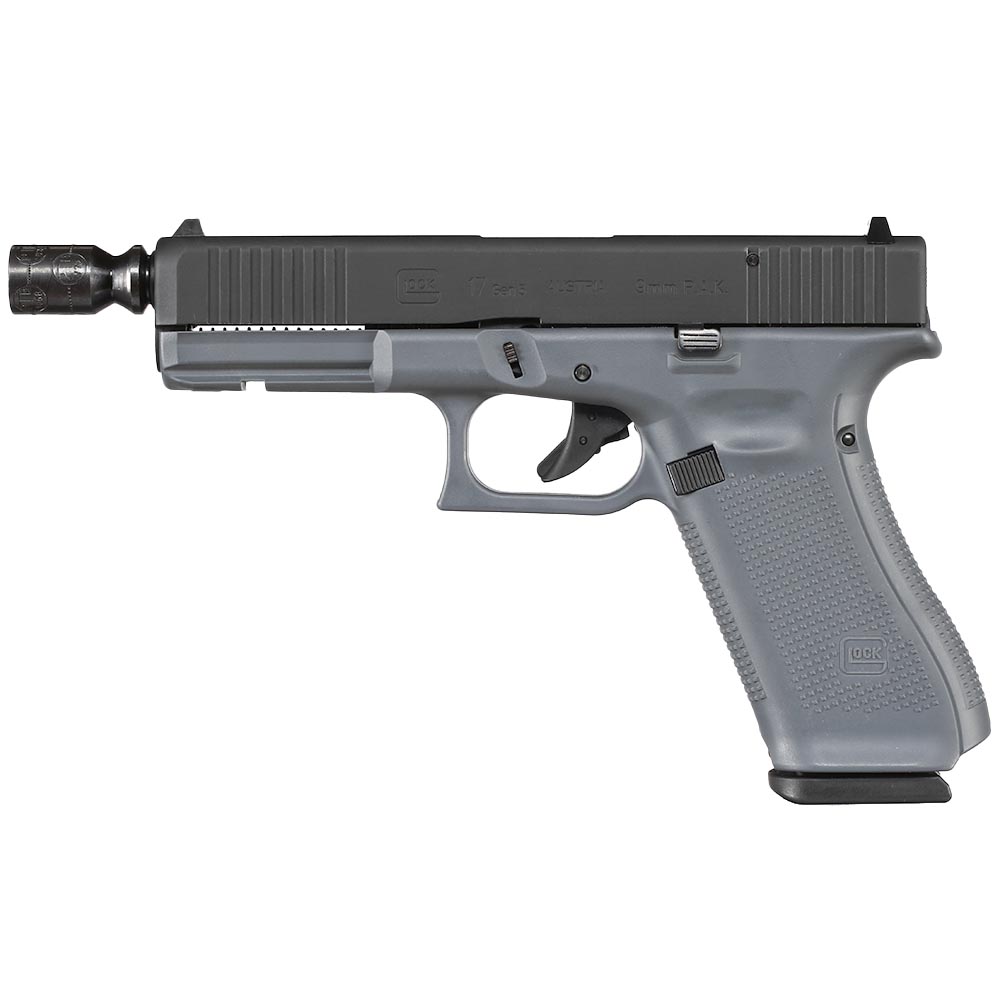 Glock 17 Gen5 Schreckschuss Pistole 9mm P.A.K. Tungsten Gray inkl. Waffenkoffer Bild 10