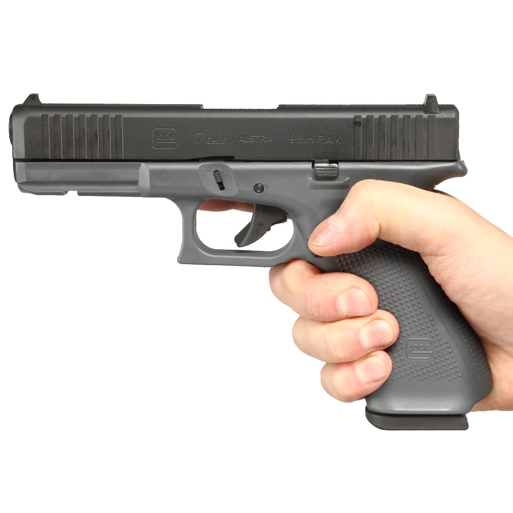 Glock 17 Gen5 Schreckschuss Pistole 9mm P.A.K. Tungsten Gray inkl. Waffenkoffer Bild 3
