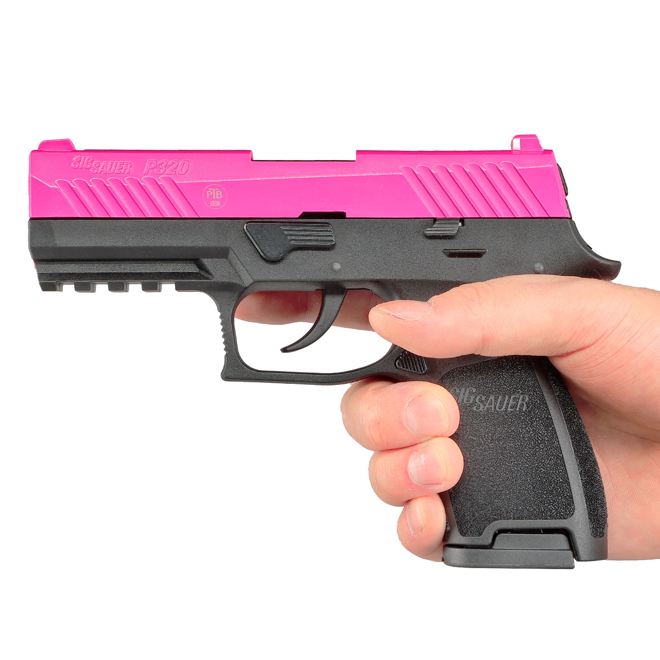 Sig Sauer P320 Schreckschuss Pistole 9mm P.A.K. pink inkl. Waffenkoffer Bild 5