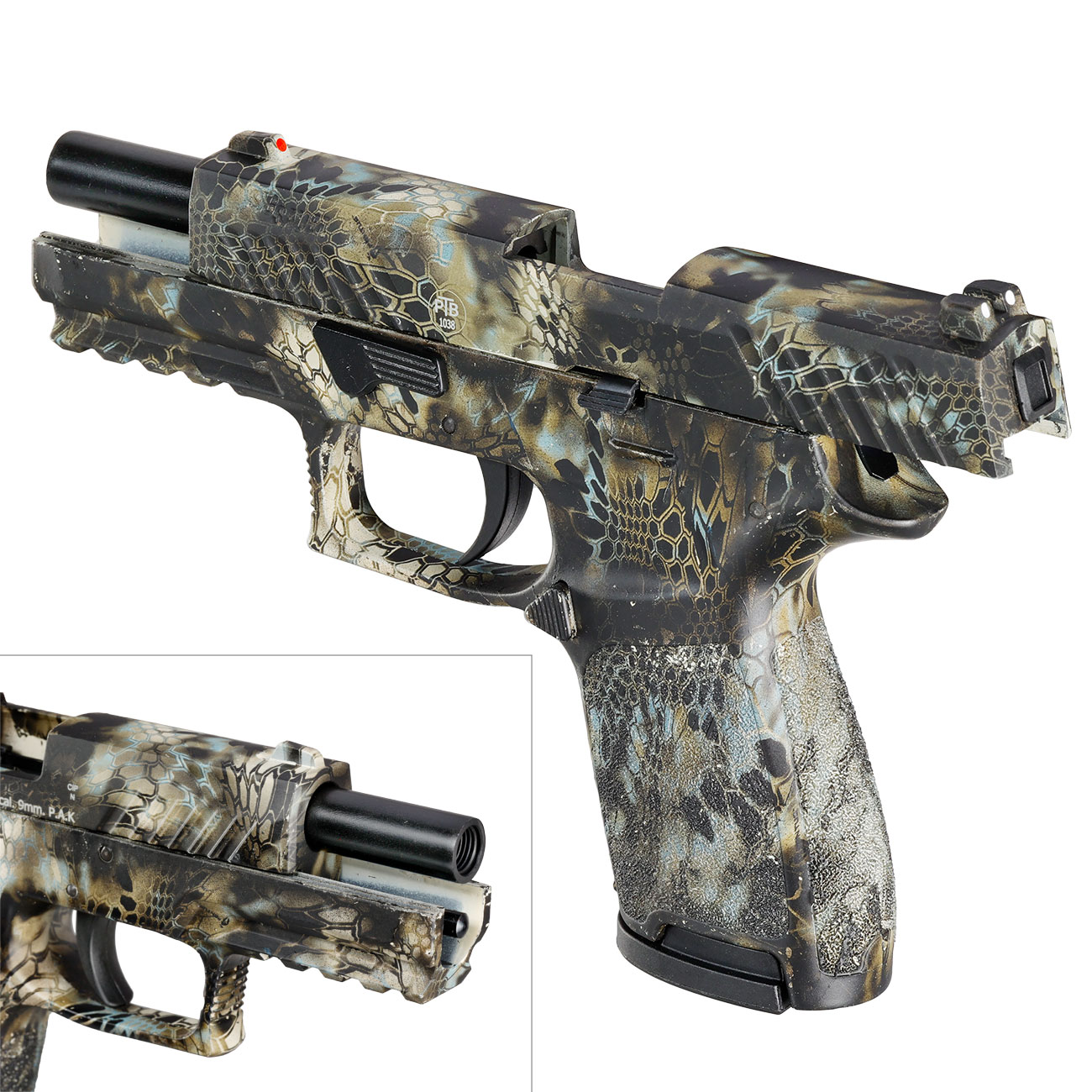 Sig Sauer P320 Schreckschuss Pistole 9mm P.A.K. Cobra camo inkl. Waffenkoffer Bild 8
