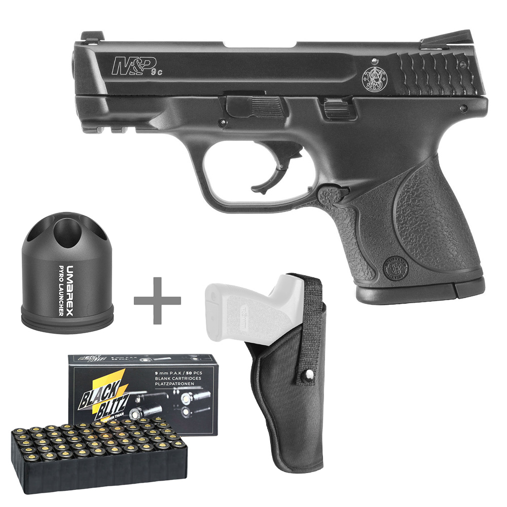 Smith & Wesson M&P 9C Schreckschusspistole Kal. 9mm P.A.K. inkl. 2  