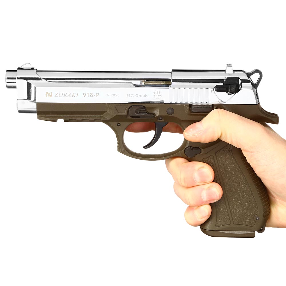 Zoraki 918 Schreckschuss-Pistole 9mm P.A. ODG chrom Bild 3