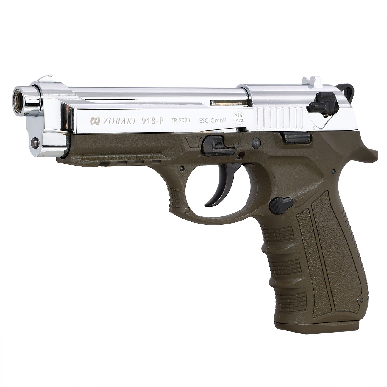 Zoraki 918 Schreckschuss-Pistole 9mm P.A. ODG chrom Bild 2