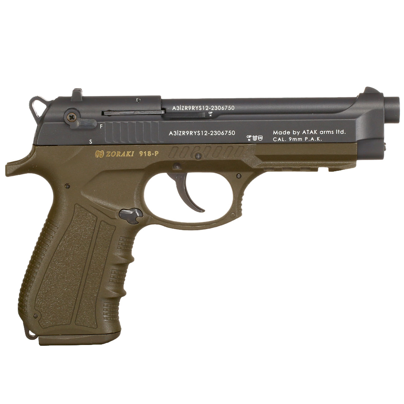 Zoraki 918 Schreckschuss-Pistole 9mm P.A. ODG Bild 3
