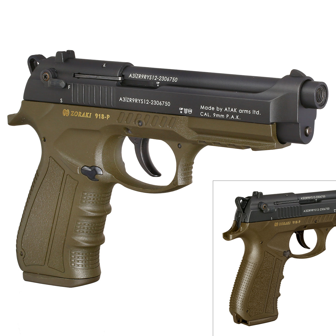 Zoraki 918 Schreckschuss-Pistole 9mm P.A. ODG Bild 9