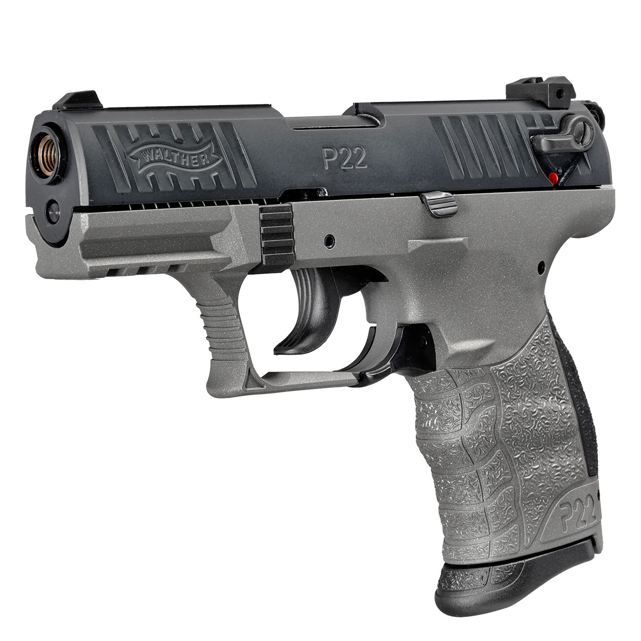 SONDERATION - Walther P22Q Schreckschuss Pistole 9mm P.A.K. Cerakote Meteor Gray inkl. 100 Schuss Platzpatronen Bild 2