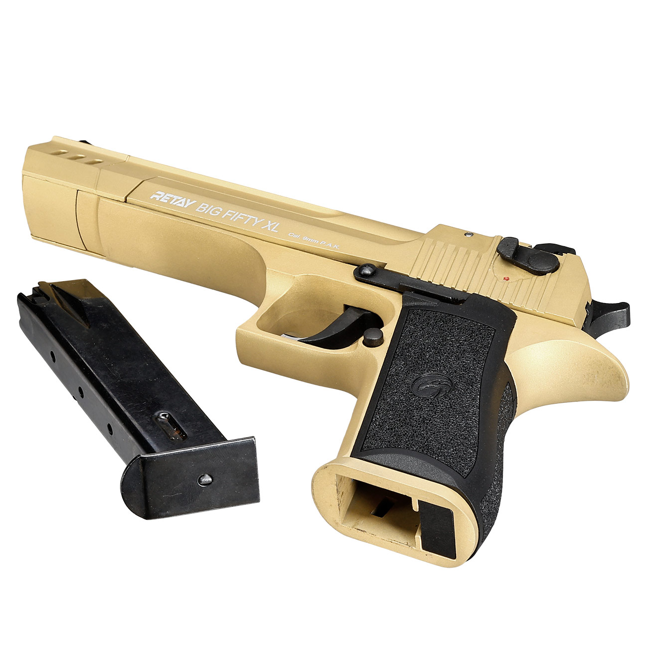 Retay Big Fifty XL Schreckschusspistole 9mm P.A.K. gold Bild 6