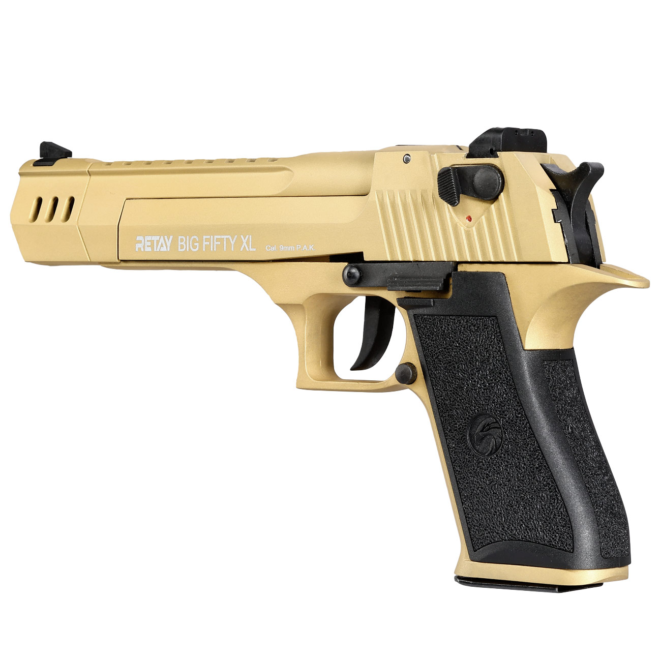 Retay Big Fifty XL Schreckschusspistole 9mm P.A.K. gold Bild 7
