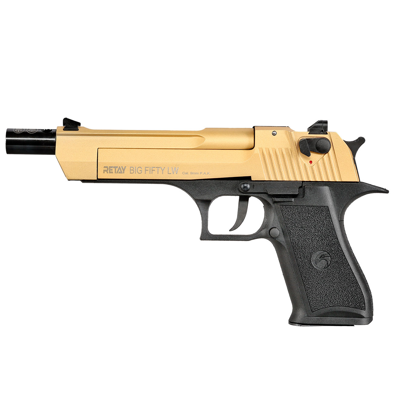 Retay Big Fifty LW Schreckschusspistole 9mm P.A.K. gold Bild 10