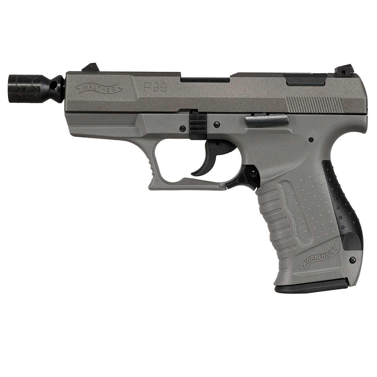 Walther P99 SV Schreckschuss Pistole 9 mm P.A.K. grau mit Stahlverschluss Bild 10